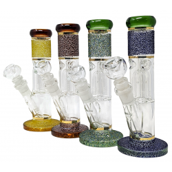 8.5" Assorted Colors Crincle Tree Water Pipe - [ZD196]